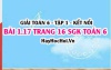 Bài 1.17 SGK Toán 6 tập 1 Kết nối tri thức